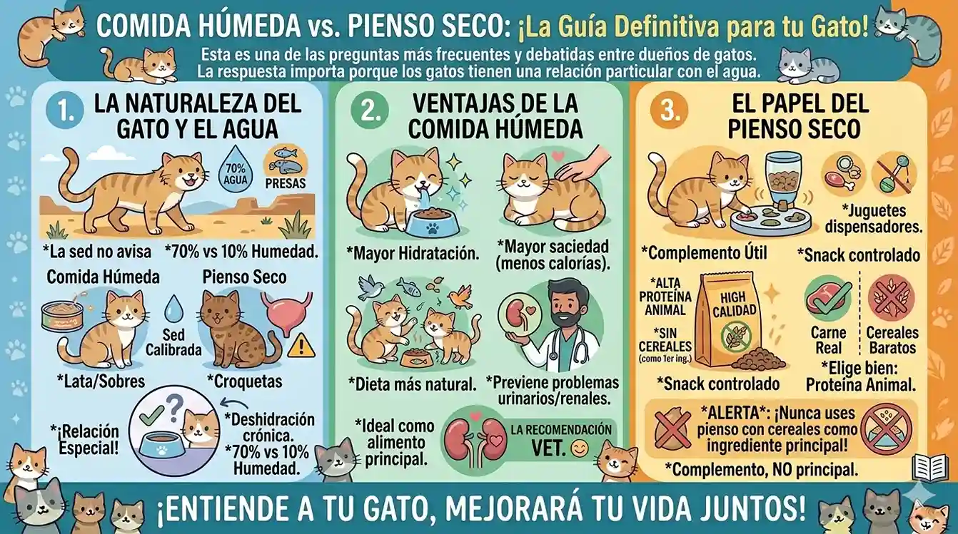 La naturaleza del gato y el agua